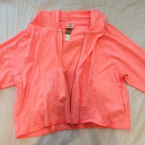 PINK Victoria's Secret Neon Pink Varsity Jacket